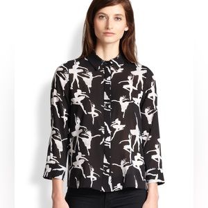 Alice + Olivia Willa Top in Ballerina Print